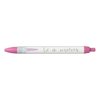 Noir Soyez un stylo de licorne