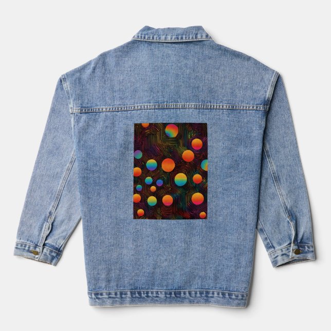 Noir Spectrum Tee Denim Jacket (Back)