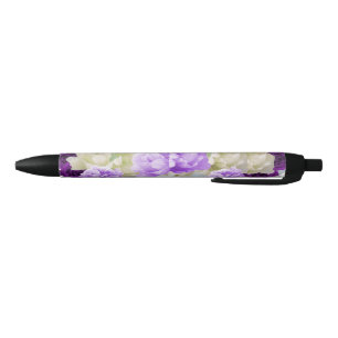 Noir Stylo à encre floral violet