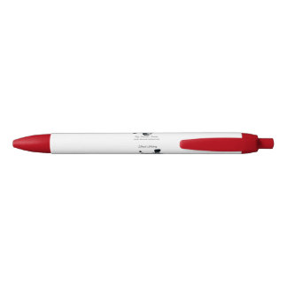 Noir Stylo à encre noire (couleur rouge)