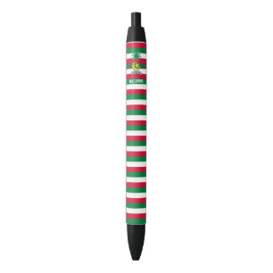 Noir Stylo à encre noire patriotique avec drapeau des M