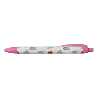 Noir Stylo à paillettes fraise
