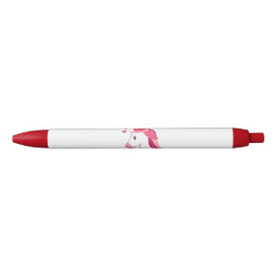 Noir Stylo avec une licorne.