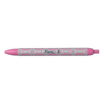 Stylo Bille Personnalisé au Nom Rose
