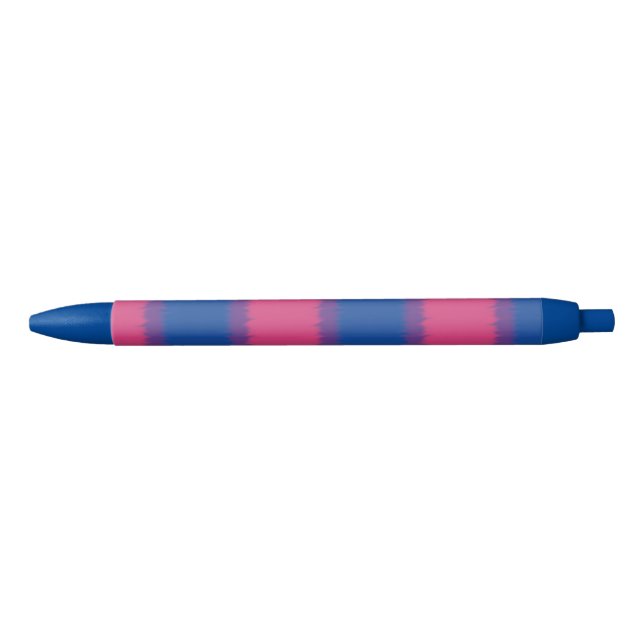Noir Stylo Bisexual Drapeau large bande (Devant)
