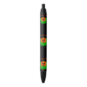 Noir Stylo Citrouille Halloween magique