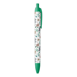 Noir Stylo d'animaux de la jungle