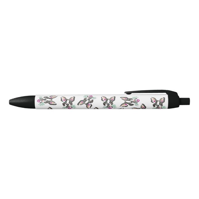 Noir Stylo de Boston Terrier (Haut)