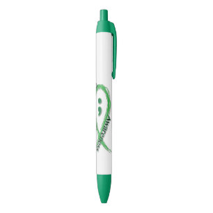 Noir Stylo de conscience de santé mentale