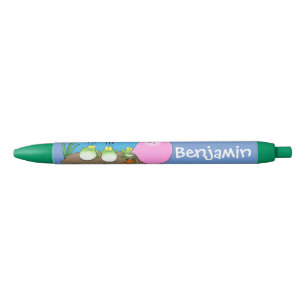 Noir Stylo de dessin de grenouilles mignon