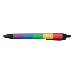 Noir Stylo de drapeau d'arc-en-ciel