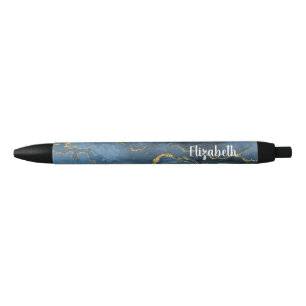 Noir Stylo de géode d'âge bleu marine moderne