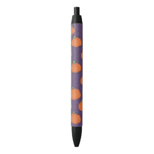 Noir Stylo de motif de citrouille de chute