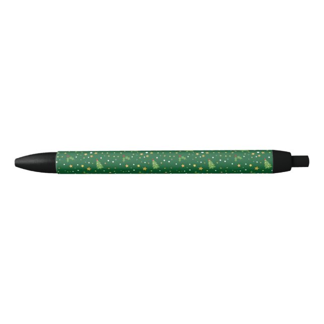Noir Stylo de Noël pour la planification (Devant)