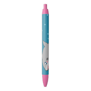 Noir Stylo de requin de Kawaii