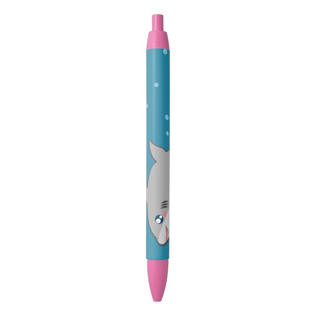 Noir Stylo de requin de Kawaii (devant Vertical)