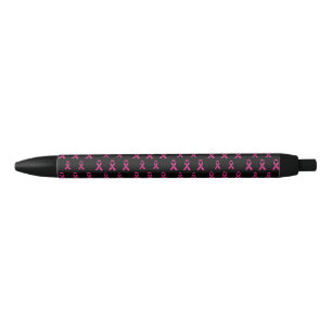 Noir Stylo de sensibilisation au cancer du sein
