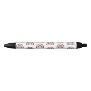 Noir Stylo d'encre noire à arc-en-ciel bleu