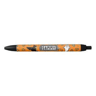 Noir Stylo d'encre noire Halloween personnalisé