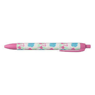 Noir Stylo d'impression de Flamant rose d'amusement