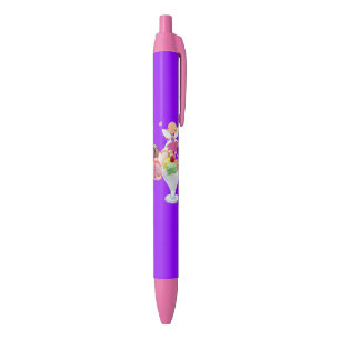 Noir Stylo et stylo scolaire Fée Crème glacée pourpre