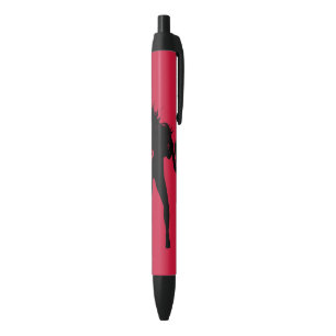 Noir Stylo femme joueur saxophone