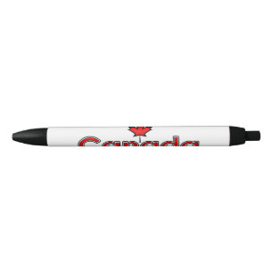 Noir Stylo Feuille d'érable du Canada