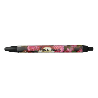 Noir Stylo floral personnalisé