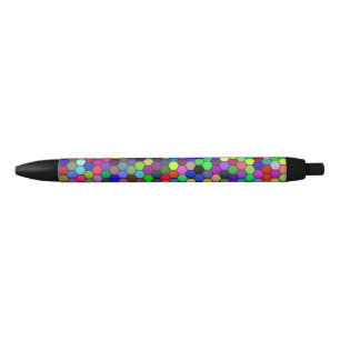 Noir Stylo Hexagons horizontal