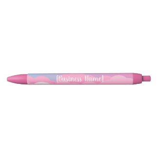 Noir Stylo Nuage Pastel Personnalisé | Ajoutez Votre En