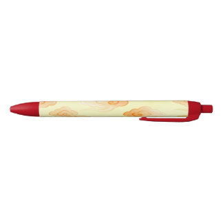 Noir Stylo Nuages Chanceux Crème Rouge