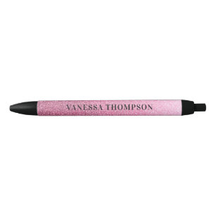 Noir Stylo Ombre Parties scintillant rose chic