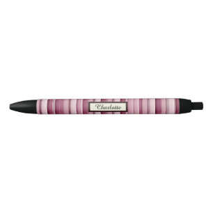 Noir Stylo Personnalisé Rose Mauve