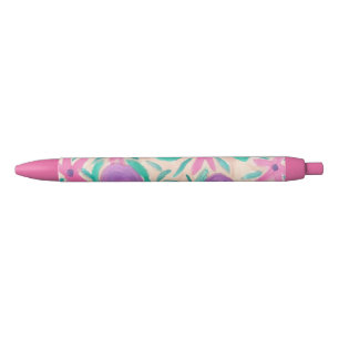 Noir Stylo pour la plage d'impression de Boho
