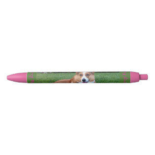Noir Stylo rose de corgi