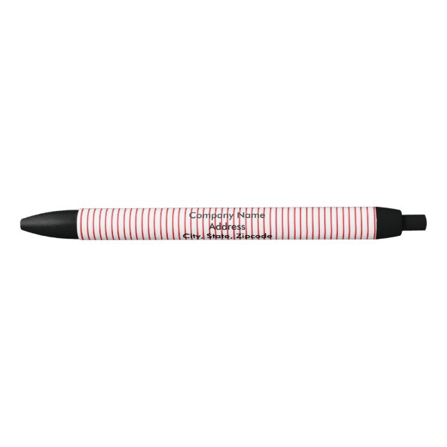 Noir Stylo rouge et blanc de filet (Devant)
