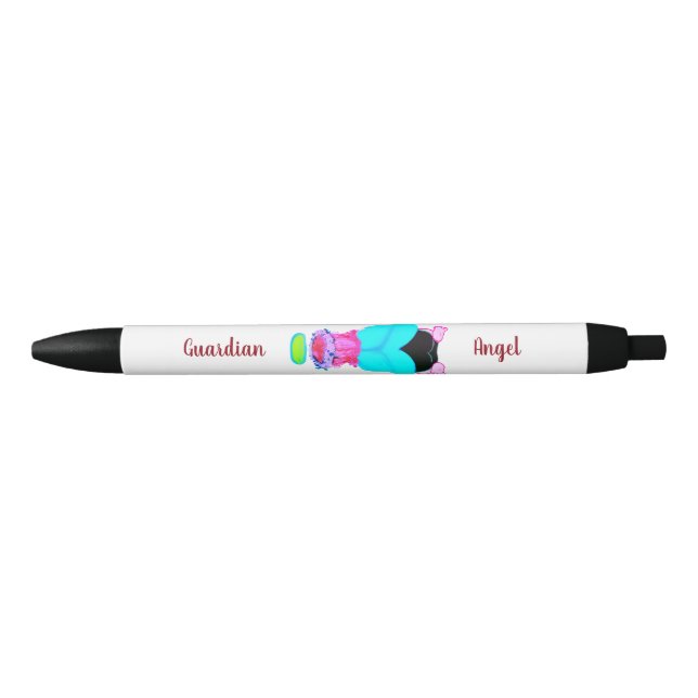 Noir Stylo : Stylo d'ange gardien (Devant)