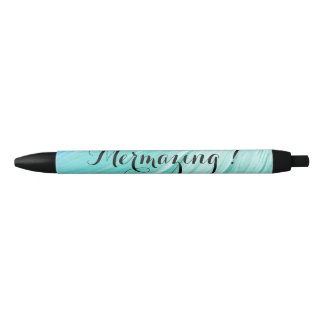 Noir Stylo texturisé de Mermazing de turquoise