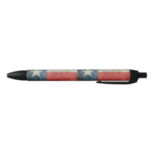 Noir STYLO vintage de style de drapeau d'état du Texas