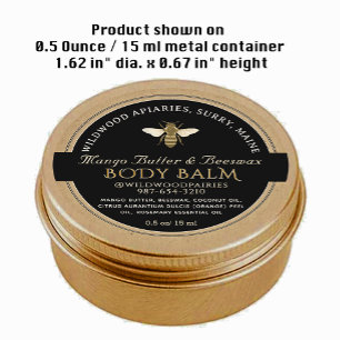 NOIR SUR KRAFT Beeswax Lip Balm Étiquette