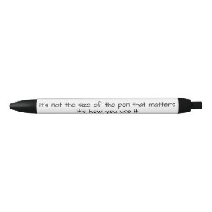 Noir Taille du stylo drôle Humour