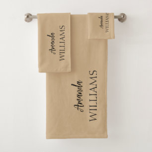 Noir tendance Elegant Prénom   Tan Brown