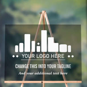 Noir Translucide Votre Logo & Taglines Business