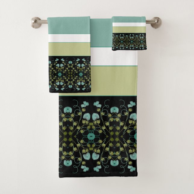 Noir Turquoise Et Blanc (En situation)
