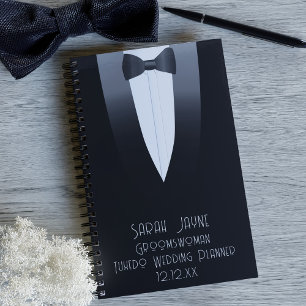 Noir Tuxedo Groomswoman 1920 Wedding planner