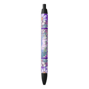 Noir Un stylo paradisiaque pourpre