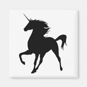 Noir Unicorne - Aimant Silhouette