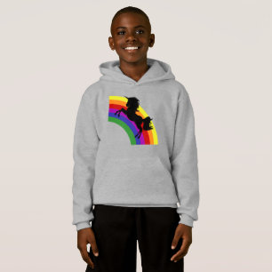 Noir Unicorne Silhouette Rainbow Boys Sweat - shir