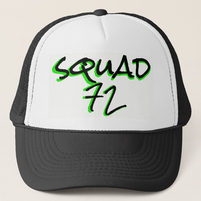 Noir vert au néon de casquette de camionneur de (Devant)