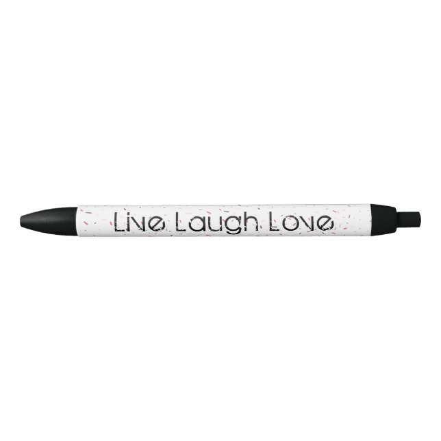 Noir Vivent le stylo d'amour de rire (Devant)